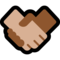 Handshake - Medium Light emoji on Microsoft